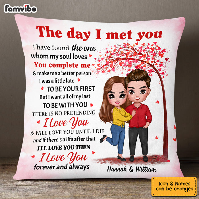 Personalized Couple The Day Pillow JL208 23O53 1