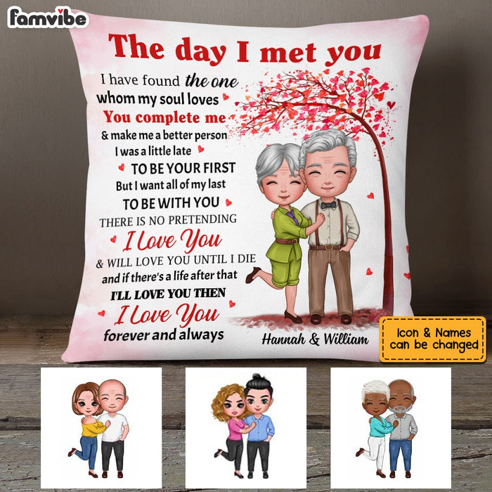 Personalized Couple The Day Pillow JL208 23O53 1