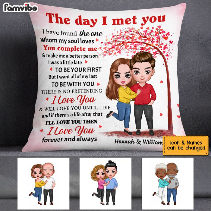Personalized Couple The Day Pillow JL208 23O53 1
