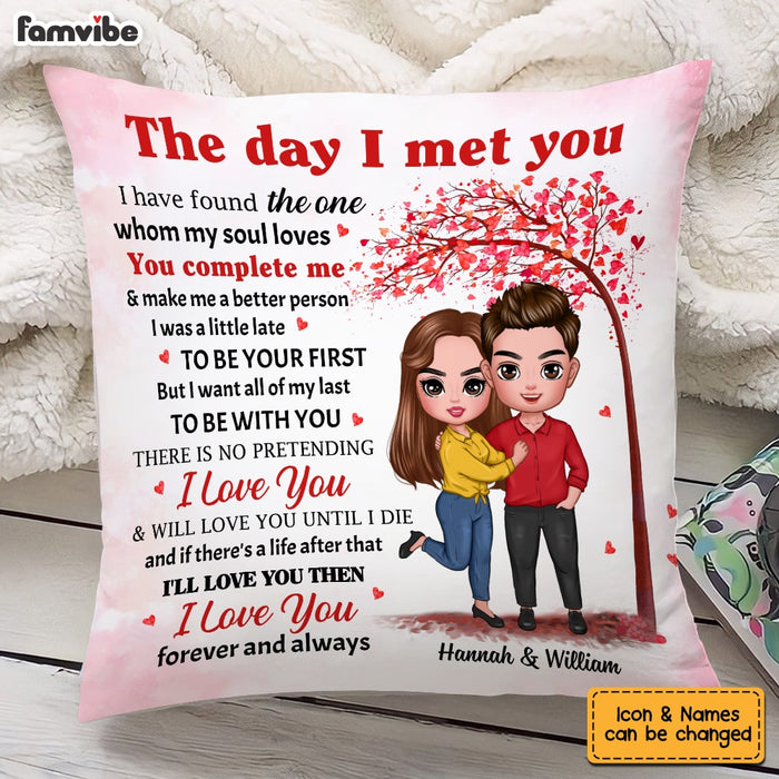 Personalized Couple The Day Pillow JL208 23O53 1