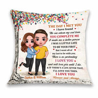 Personalized Couple The Day Pillow JL205 23O34 thumb 1