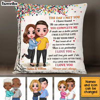Personalized Couple The Day Pillow JL205 23O34 thumb 1