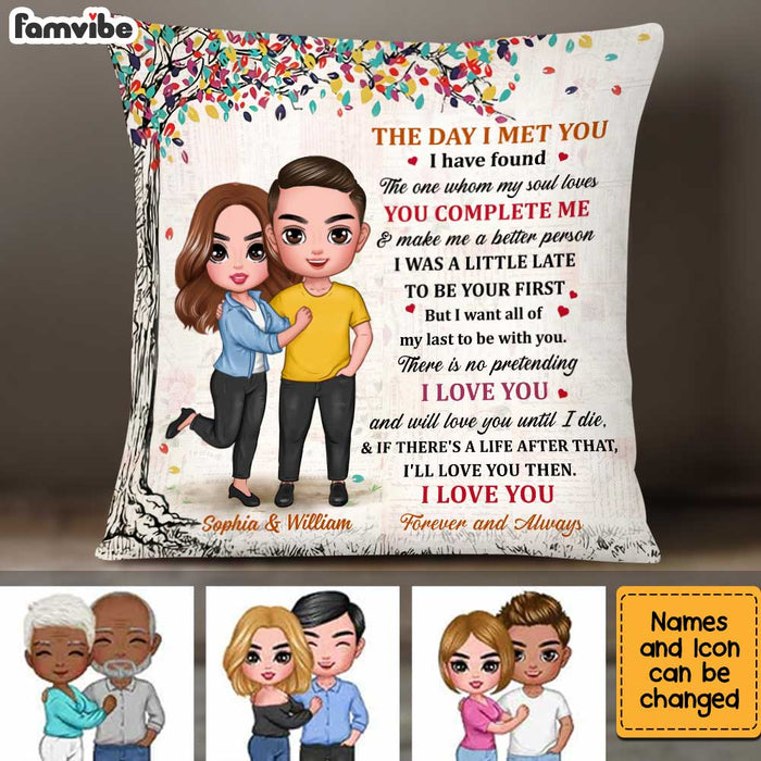 Personalized Couple The Day Pillow JL205 23O34 1