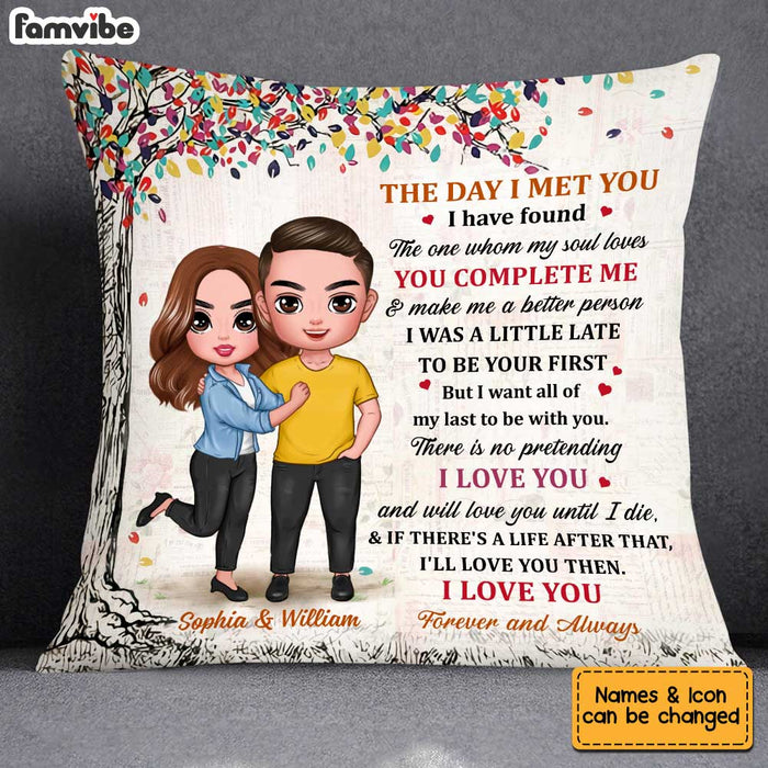 Personalized Couple The Day Pillow JL205 23O34 1