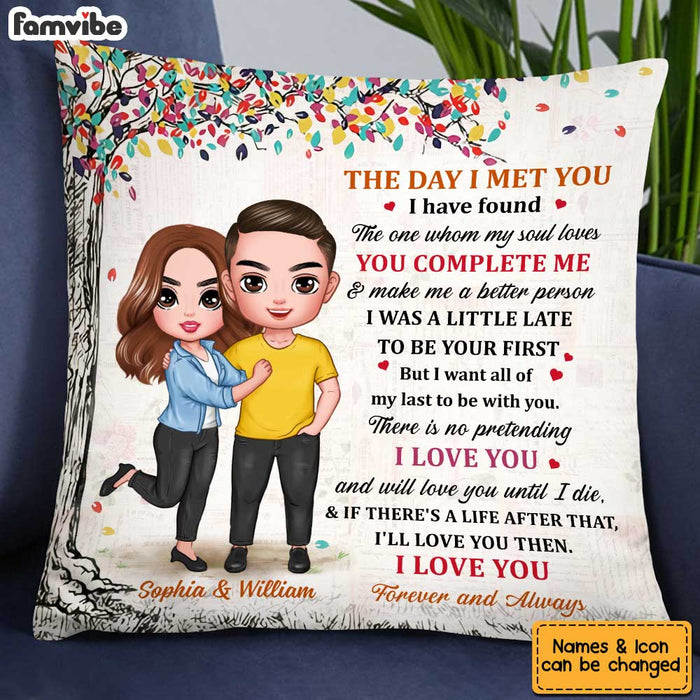 Personalized Couple The Day Pillow JL205 23O34 1
