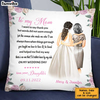 Personalized Wedding Mother Of The Bride Pillow JL215 85O34 thumb 1