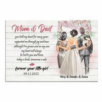 Personalized Wedding Mother Father Of The Bride Poster JL212 85O34 thumb 1