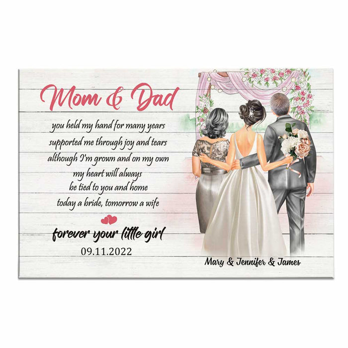Personalized Wedding Mother Father Of The Bride Poster JL212 85O34 - Famvibe