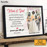 Personalized Wedding Mother Father Of The Bride Poster JL212 85O34 thumb 1