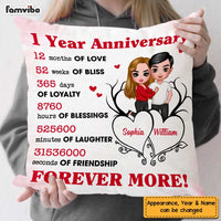 Personalized Anniversary Couple Pillow JL224 32O47 thumb 1
