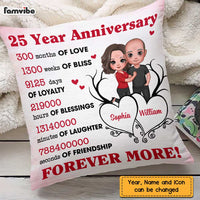Personalized Anniversary Couple Pillow JL224 32O47 thumb 1
