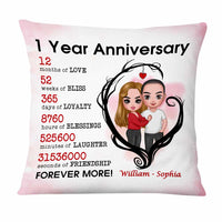 Personalized Anniversary Couple Pillow JL223 32O47 thumb 1