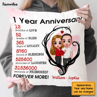 Personalized Anniversary Couple Pillow JL223 32O47 thumb 1