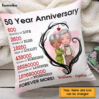Personalized Anniversary Couple Pillow JL223 32O47 thumb 1