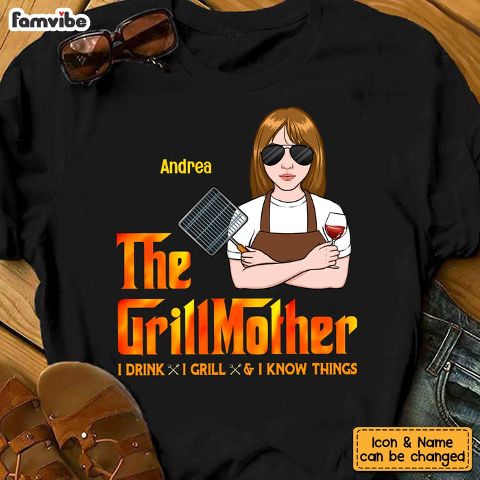 Personalized Mom Grill BBQ T Shirt JL211 23O53 1