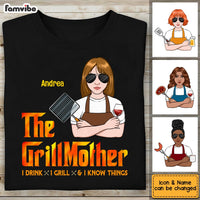 Personalized Mom Grill BBQ T Shirt JL211 23O53 thumb 1