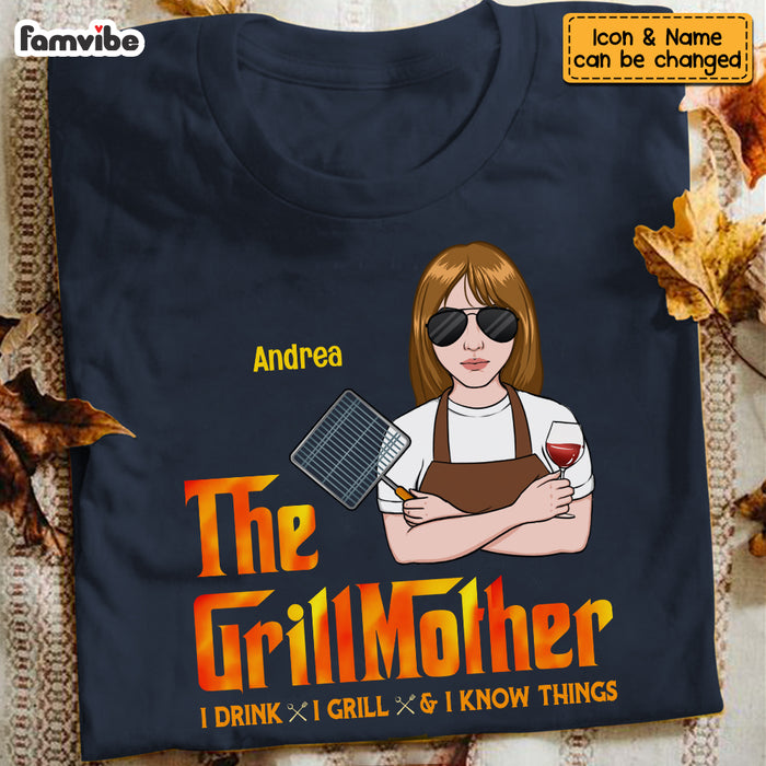 Personalized Mom Grill BBQ T Shirt JL211 23O53 1
