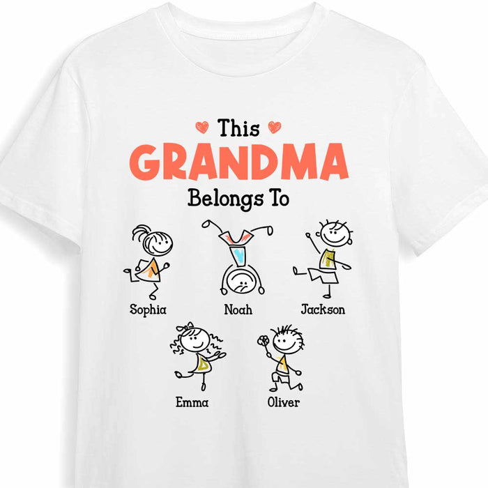Personalized Grandma Drawing T Shirt JL212 23O47 1