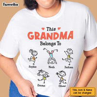 Personalized Grandma Drawing T Shirt JL212 23O47 thumb 1