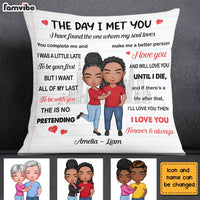 Personalized Couple The Day Pillow JL217 23O28 thumb 1