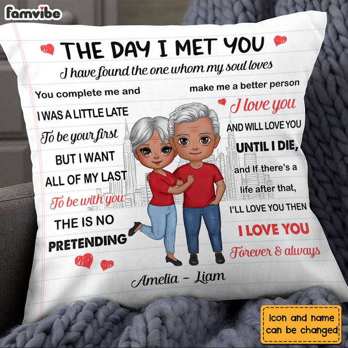 Personalized Couple The Day Pillow JL217 23O28 1