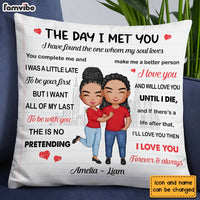 Personalized Couple The Day Pillow JL217 23O28 thumb 1