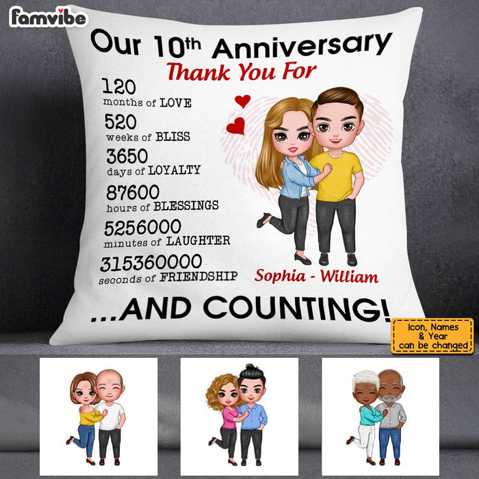 Personalized Happy Anniversary Pillow JL2111 23O53 1