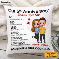 Personalized Happy Anniversary Pillow JL2111 23O53 thumb 1