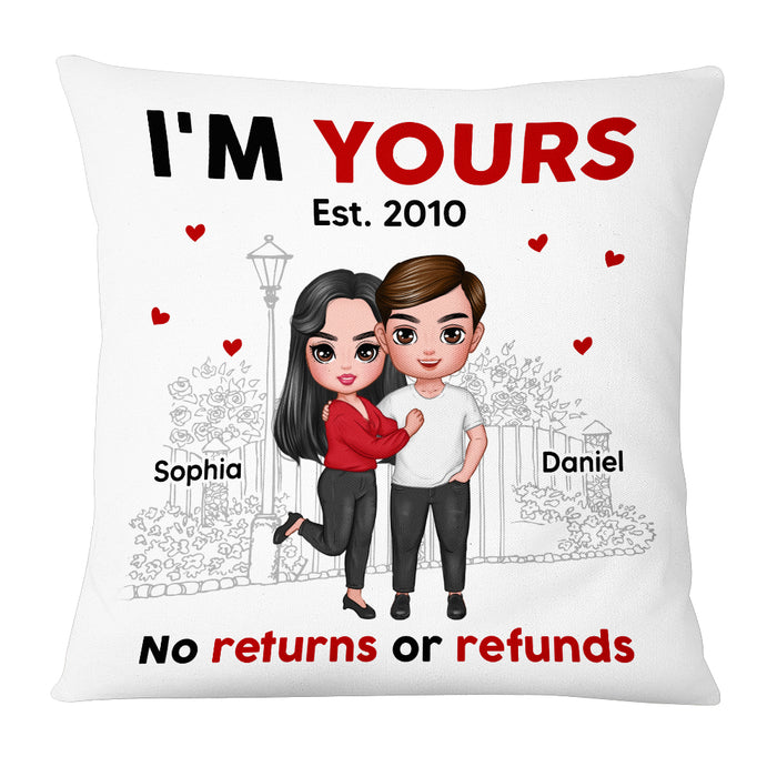 Personalized Couple I'm Yours Pillow JL213 23O53 1