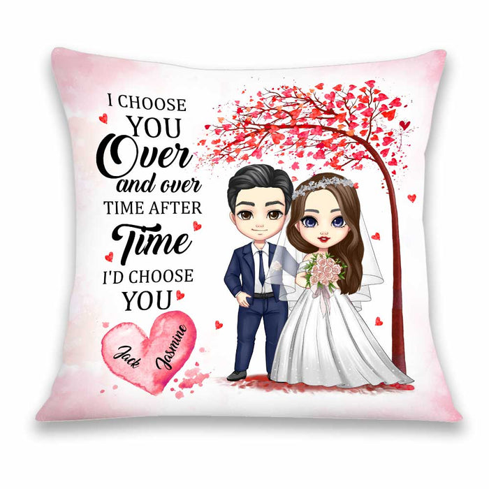 Personalized Wedding I Choose You Mr And Mrs Pillow JL222 23O34 1