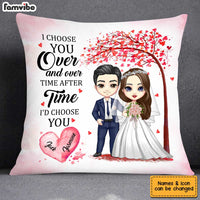 Personalized Wedding I Choose You Mr And Mrs Pillow JL222 23O34 thumb 1