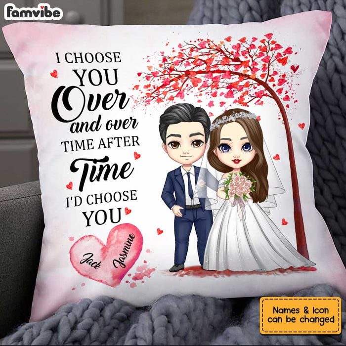 Personalized Wedding I Choose You Mr And Mrs Pillow JL222 23O34 1