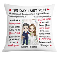 Personalized Wedding Mr And Mrs The Day Pillow JL215 23O28 thumb 1