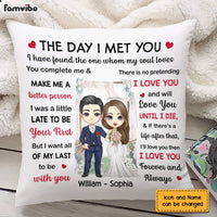 Personalized Wedding Mr And Mrs The Day Pillow JL215 23O28 thumb 1