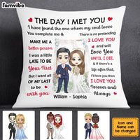 Personalized Wedding Mr And Mrs The Day Pillow JL215 23O28 thumb 1