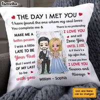 Personalized Wedding Mr And Mrs The Day Pillow JL215 23O28 thumb 1