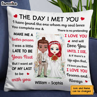 Personalized Wedding Mr And Mrs The Day Pillow JL215 23O28 thumb 1