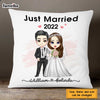 Personalized Newlyweds Just Married Pillow JL219 23O47 1