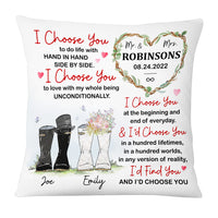Personalized Wedding Mr & Mrs Pillow JL221 32O53 thumb 1