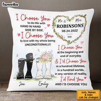 Personalized Wedding Mr & Mrs Pillow JL221 32O53 thumb 1