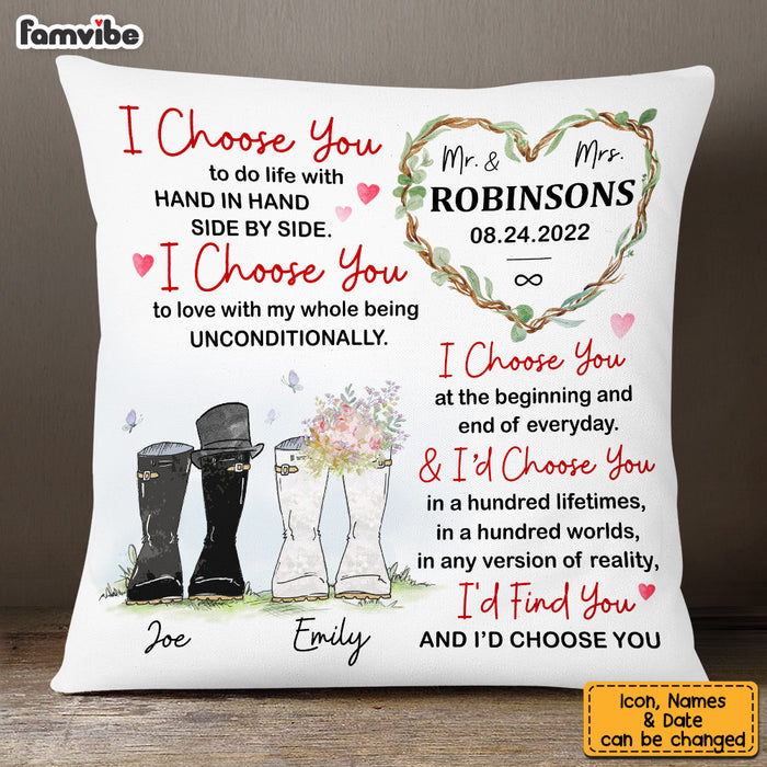 Personalized Wedding Mr & Mrs Pillow JL221 32O53 1