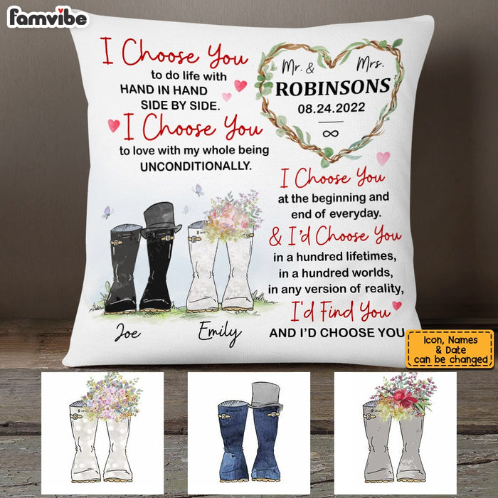 Personalized Wedding Mr & Mrs Pillow JL221 32O53 1