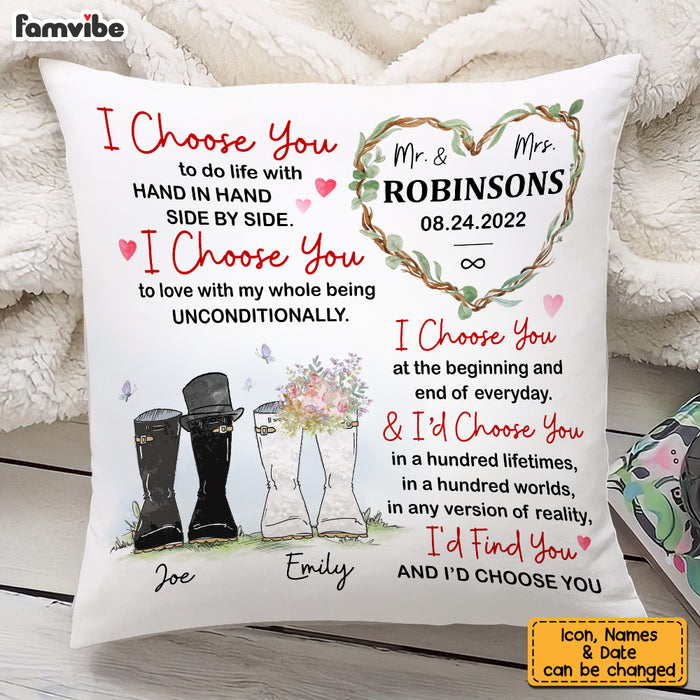 Personalized Wedding Mr & Mrs Pillow JL221 32O53 1
