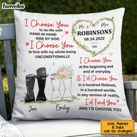 Personalized Wedding Mr & Mrs Pillow JL221 32O53 thumb 1
