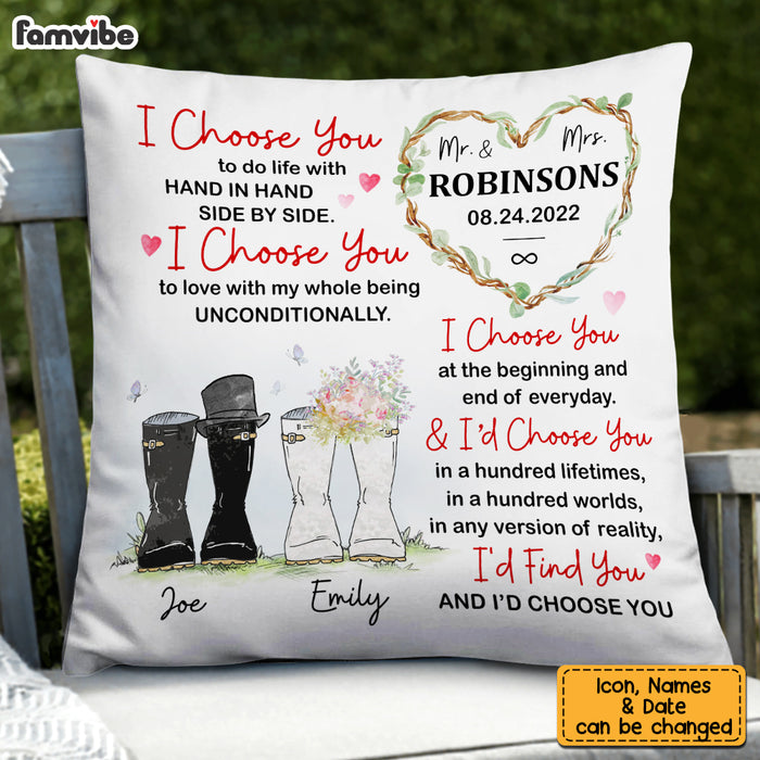 Personalized Wedding Mr & Mrs Pillow JL221 32O53 1