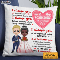 Personalized Wedding Couple Mr & Mrs Pillow JL227 32O28 thumb 1