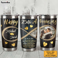 Personalized Anniversary Photo Steel Tumbler JL219 30O31 thumb 1