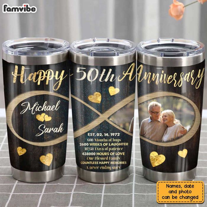 Personalized Anniversary Photo Steel Tumbler JL219 30O31 1