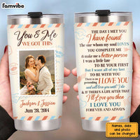 Personalized Couple Photo Love Letter Steel Tumbler JL218 30O31 thumb 1