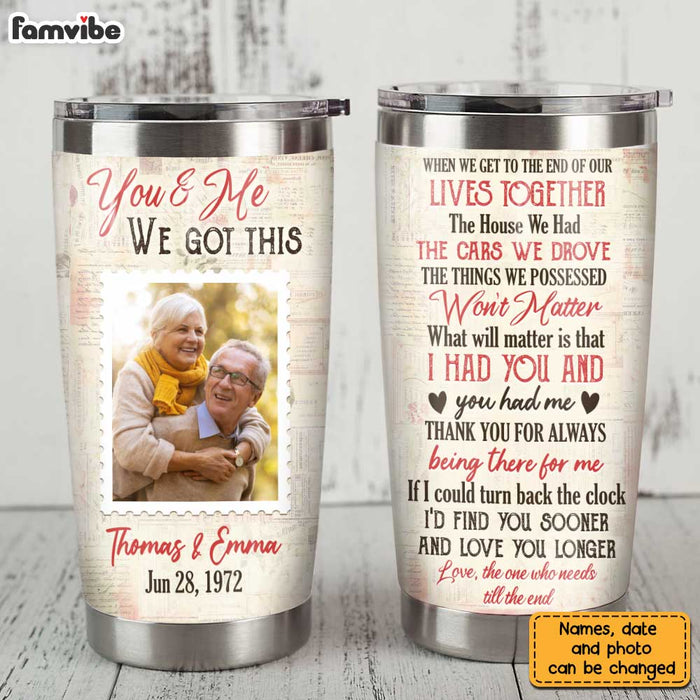 Personalized Couple Photo Steel Tumbler JL217 30O31 1